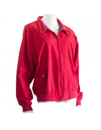 Women's Relaxed Warm-Up Red Jacket